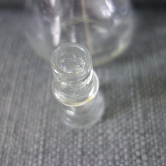 Vintage Glass Salad Dressing Shaker with Glass Lid - Picture 6 of 14